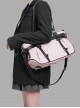 Sweet Cool Style Nylon Cloth Large Capacity Color Matching Design Kawaii Fashion Casual Shoulder Crossbody Bag