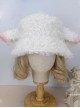 Soft Girl Cute Sweet Lolita Curly Lamb Wool Thick Sheep Ears Fall Winter Lambswool Bucket Hat