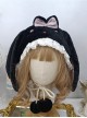 Soft Girl Cute Sweet Lolita Fall Winter Warm Lop Rabbit Lace Daily Ear Protection Hat