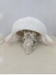 Handmade Fall Winter Daily Kawaii Cute Soft Lambswool Sweet Lolita Lamb Ear Beret