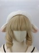 Handmade Fall Winter Daily Kawaii Cute Soft Lambswool Sweet Lolita Lamb Ear Beret