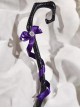 Halloween Handmade Broom Activity Props Gothic Lolita Detachable Witch Magic Wand Cobweb Broom