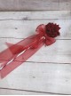 Catwalk Show Props Sweet Lolita Tea Party Rose Handmade Feather Rose Mesh Yarn Bowknot Fairy Wand