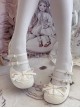 Lace Bread Series Sweet Lolita Round Toe Double Breasted Bowknot Retro Elegant Mary Jane Shoes