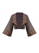 Lord Of Mysteries Fors Series Steampunk Elegant British Style Quill Brooch Brown Plaid Cardigan Short Coat