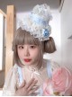 Ballet Series Gorgeous Palace Style Chiffon Lace Sweet Lolita Hairpin Cute Cake Hat