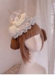 Night Tour Series Gorgeous Rococo Era Sweet Lolita Beautiful Pearl Ruffles Carousel Top Hat