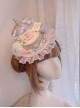 Night Tour Series Gorgeous Rococo Era Sweet Lolita Beautiful Pearl Ruffles Carousel Top Hat