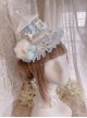 Night Tour Series Gorgeous Rococo Era Dreamy Sweet Lolita Animals Pearl Ruffles Lace Carousel Top Hat