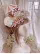 Night Tour Series Gorgeous Rococo Era Dreamy Sweet Lolita Animals Pearl Ruffles Lace Carousel Top Hat