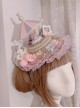 Night Tour Series Gorgeous Rococo Era Dreamy Sweet Lolita Animals Pearl Ruffles Lace Carousel Top Hat