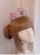 Ice Snow Crown Series Sweet Lolita Beautiful Princess Headdress Lace Rhinestone Pearl Crown