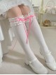 Gentle Ballet Style Sweet Lolita Lace Ruffles Ribbon Bowknot Daily Cotton Soft Calf Socks