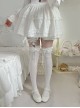 Gentle Ballet Style Japanese Style Sweet Lolita Soft Lace Ruff Ribbon Bowknot Cotton Knee High Socks