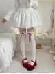 Gentle Ballet Style Japanese Style Sweet Lolita Soft Lace Ruff Ribbon Bowknot Cotton Knee High Socks