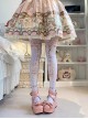 Dream Circus Series Sweet Lolita Skin Beauty Velvet European Style Carousel Printed Pantyhose