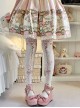 Dream Circus Series Sweet Lolita Skin Beauty Velvet European Style Carousel Printed Pantyhose