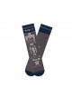 Afternoon Cocoa Exquisite Sweet Lolita British Style Chocolate European Print Cotton Middle Tube Socks