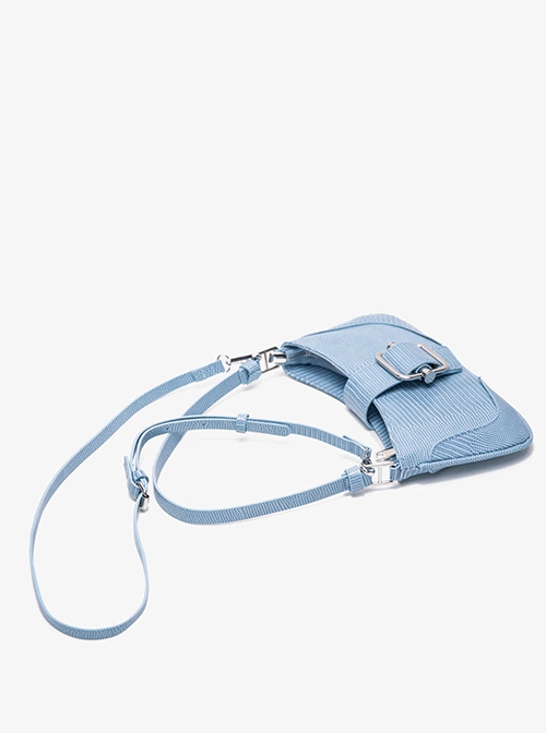 Retro Minimalist Style Unique PU Texture High Grade Metal Lock Kawaii Fashion Shoulder Crossbody Bag