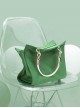 Vintage Style Personalized Metal Chain Handle Nylon Material Large Capacity Daily Versatile Kawaii Fashion Bag