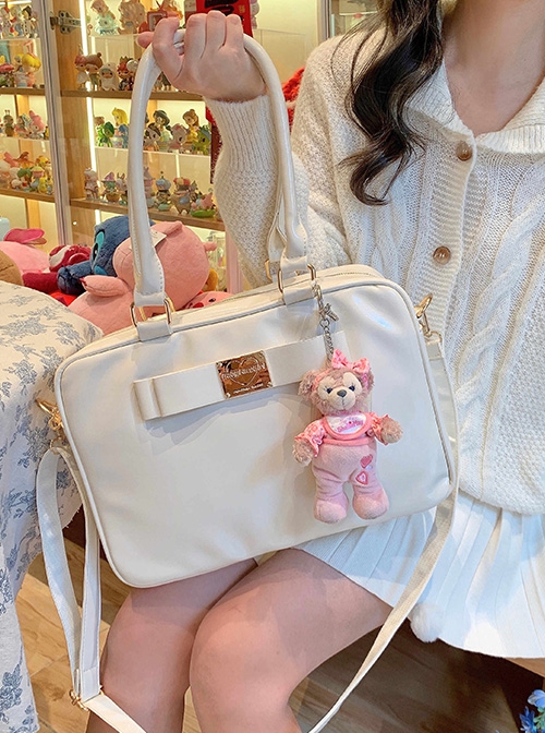 Nanshan Diary Series Girls Bowknot Large Capacity Kawaii Fashion Single Shoulder Crossbody Briefcase Bag