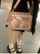 Japanese Style Itabag Stamp Shape Kawaii Fashion Laser One Shoulder Crossbody Quadratic Element Bag