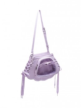 Dreamlike Purple Unique Shell Shape Sweet Bow Knot Side Strap Design Kawaii Fashion Backpack