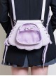 Dreamlike Purple Unique Shell Shape Sweet Bow Knot Side Strap Design Kawaii Fashion Backpack