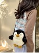 Plush Penguin Shaped Cute Cartoon Doll Kawaii Fashion Crossbody Bag Cellphone Bag