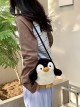 Plush Penguin Shaped Cute Cartoon Doll Kawaii Fashion Crossbody Bag Cellphone Bag