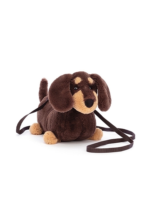 Brown Simulation Short Legs Dachshund Plush Puppy Doll Kawaii Fashion Cute Childlike Bag