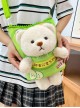 Cute Daily Potato Chips Plush Bear Kawaii Fashion Crossbody Toy Bag Mobile Phone Bag