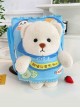 Cute Daily Potato Chips Plush Bear Kawaii Fashion Crossbody Toy Bag Mobile Phone Bag