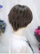 Warm Tea Series Prince Style Brown Short Hair Ouji Fashion Japanese Style Daily Fluffy Wig