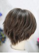 Warm Tea Series Prince Style Brown Short Hair Ouji Fashion Japanese Style Daily Fluffy Wig