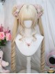 Mood Series Light Walnut Golden Cute Sweet Lolita Double Ponytails Roman Curly Long Hair Wig