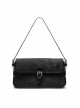 Simple Retro Suede Contrasting Color Metal Buckle Decoration Daily Versatile Kawaii Fashion Shoulder Bag