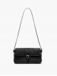 Simple Retro Suede Contrasting Color Metal Buckle Decoration Daily Versatile Kawaii Fashion Shoulder Bag