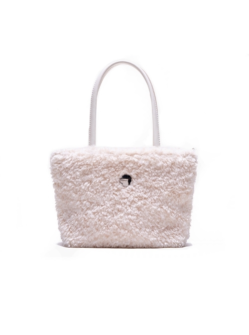 Casual Simple Imitation Lamb Wool Soft Plush Small Daily Versatile Kawaii Bag