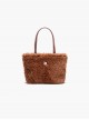 Casual Simple Imitation Lamb Wool Soft Plush Small Daily Versatile Kawaii Bag