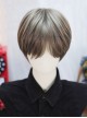 Mist Series Korean Style Mint Beige Brown Daily Handsome Short Hair Ouji Fashion Wig