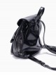 Simple Daily Black Metal Buckle Multi Pocket Versatile Soft Kawaii Fashion Backpack