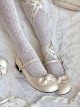 A Little Round Series Cute Princess Style Sweet Lolita Round Toe Low Heal Mary Jane Shoes