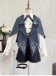 Narrative Poem Series Young Master Prince Ouji Fashion Handsome Shirt Cape Lapel Vest Shorts Set