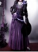 Purple Night Star River Series Dreamy Sexy Elegant Dark Purple Classic Lolita Sleeveless Slim Fit Fishtail Dress Set