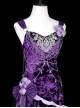 Purple Night Star River Series Dreamy Sexy Elegant Dark Purple Classic Lolita Sleeveless Slim Fit Fishtail Dress Set