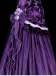 Purple Night Star River Series Dreamy Sexy Elegant Dark Purple Classic Lolita Sleeveless Slim Fit Fishtail Dress Set