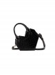 Fatale Muse Series Straight Line Heart Shape Exquisite Crocodile Pattern Dark Gothic Lolita Black Handbag