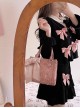 Goodbye Muse Series Exquisite Girl Kawaii Fashion Pink Imitation Snake Leather Small Square Handbag