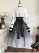 Withered Bone Magic Series Gorgeous Dark Gothic Lolita Palace Style Ruff Puff Sleeve Shirt Elegant Dress